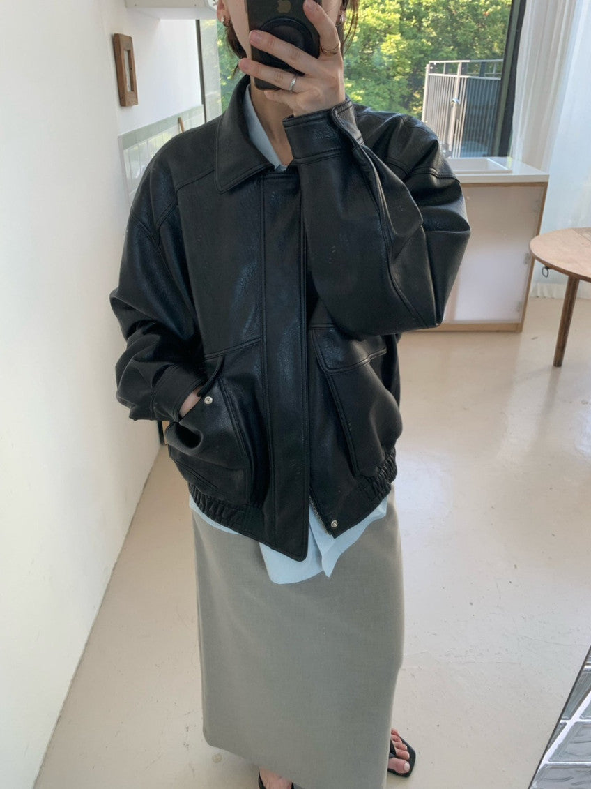 Romy Vintage Vegan Leather Jacket