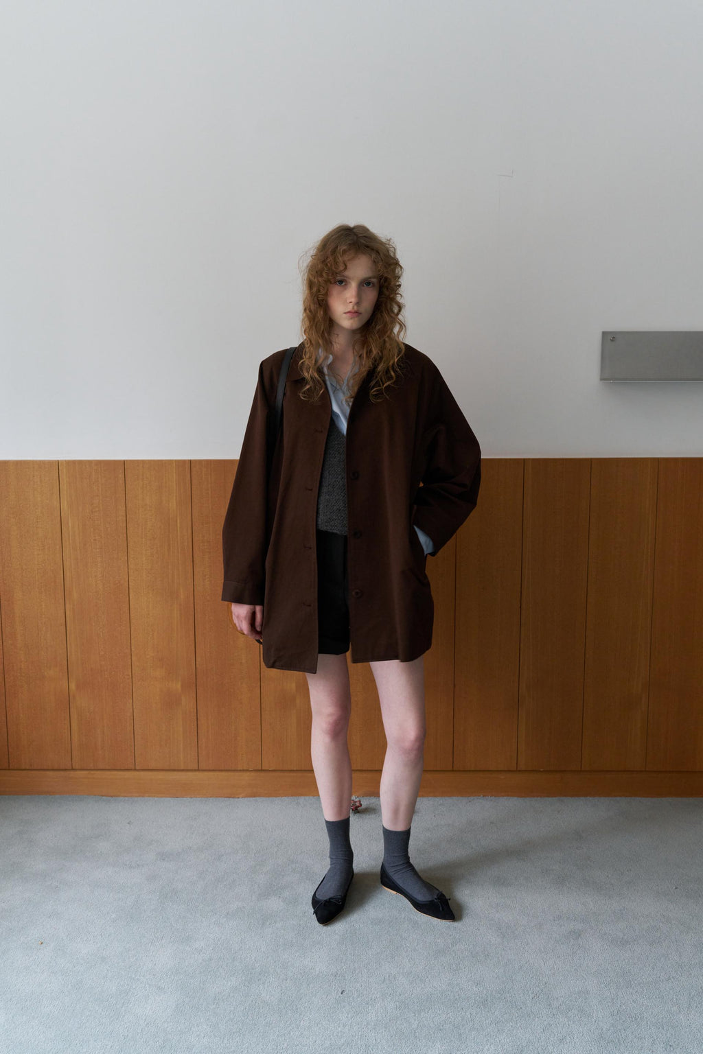 CLAIRE A-LINE HALF TRENCH COAT(2 Color) [PRE-ORDER: SHIPS IN 2 WEEKS]