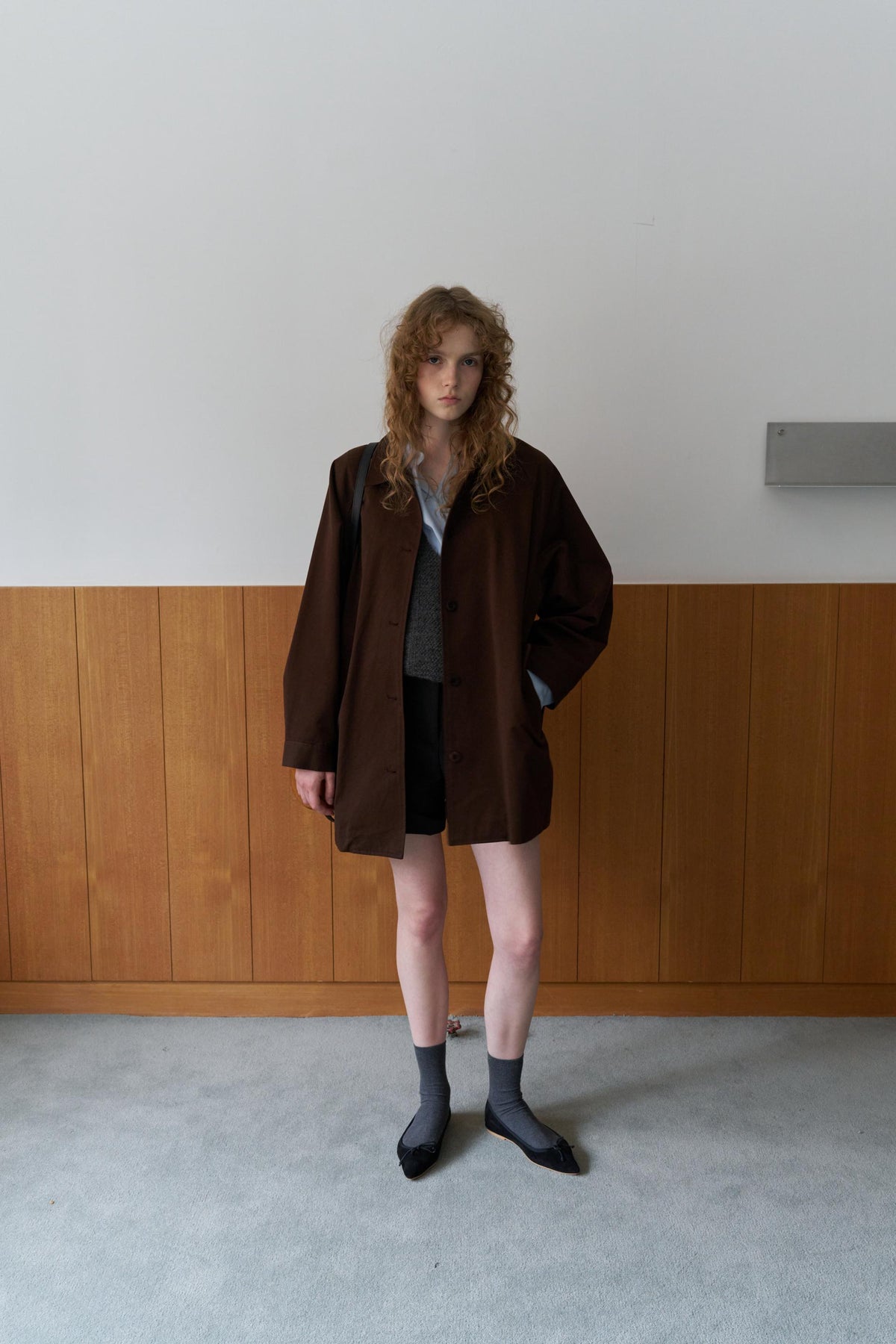 CLAIRE A-LINE HALF TRENCH COAT(2 Color) [PRE-ORDER: SHIPS IN 2 WEEKS]