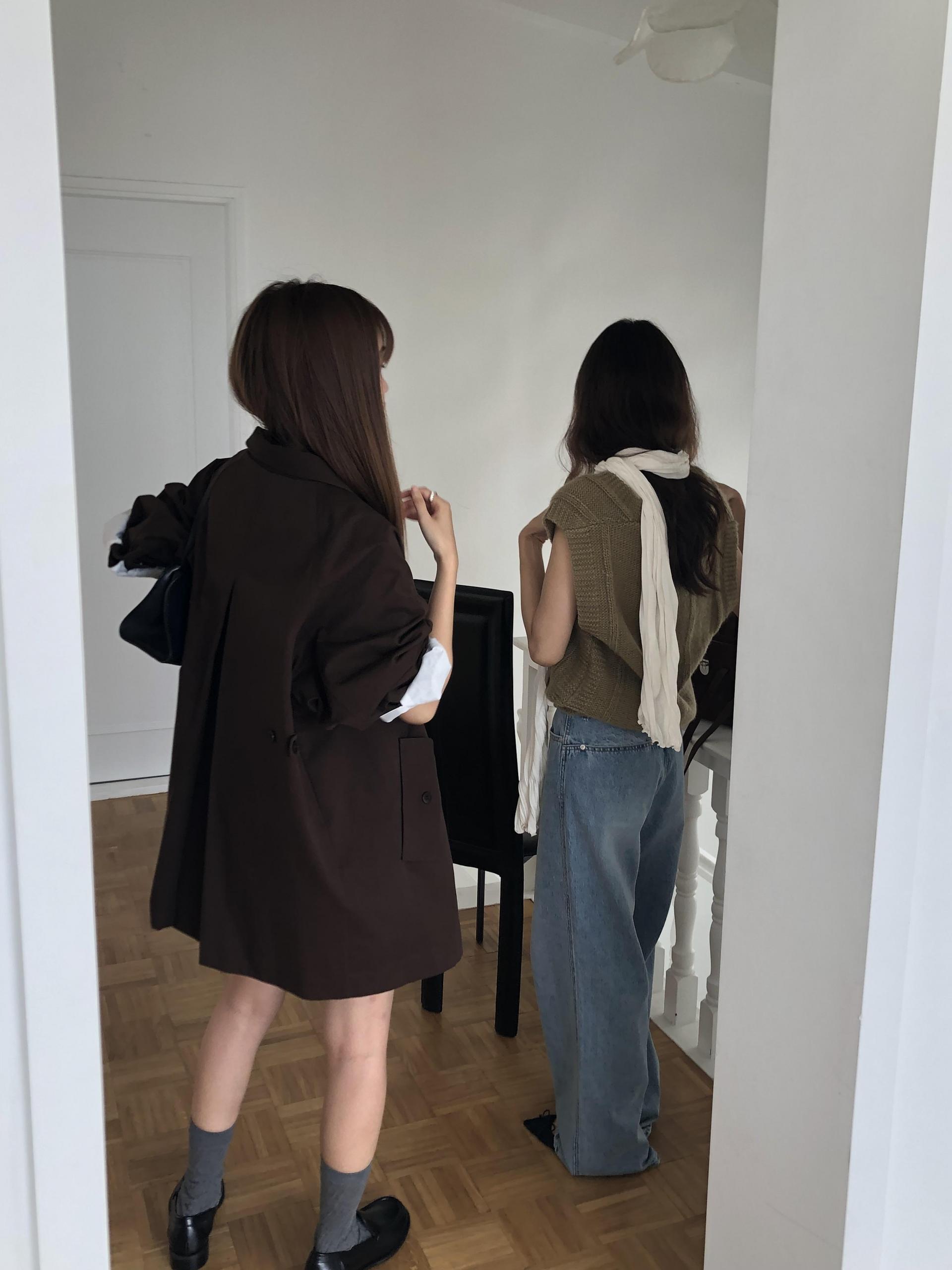 CLAIRE A-LINE HALF TRENCH COAT(2 Color) [PRE-ORDER: SHIPS IN 2 WEEKS]