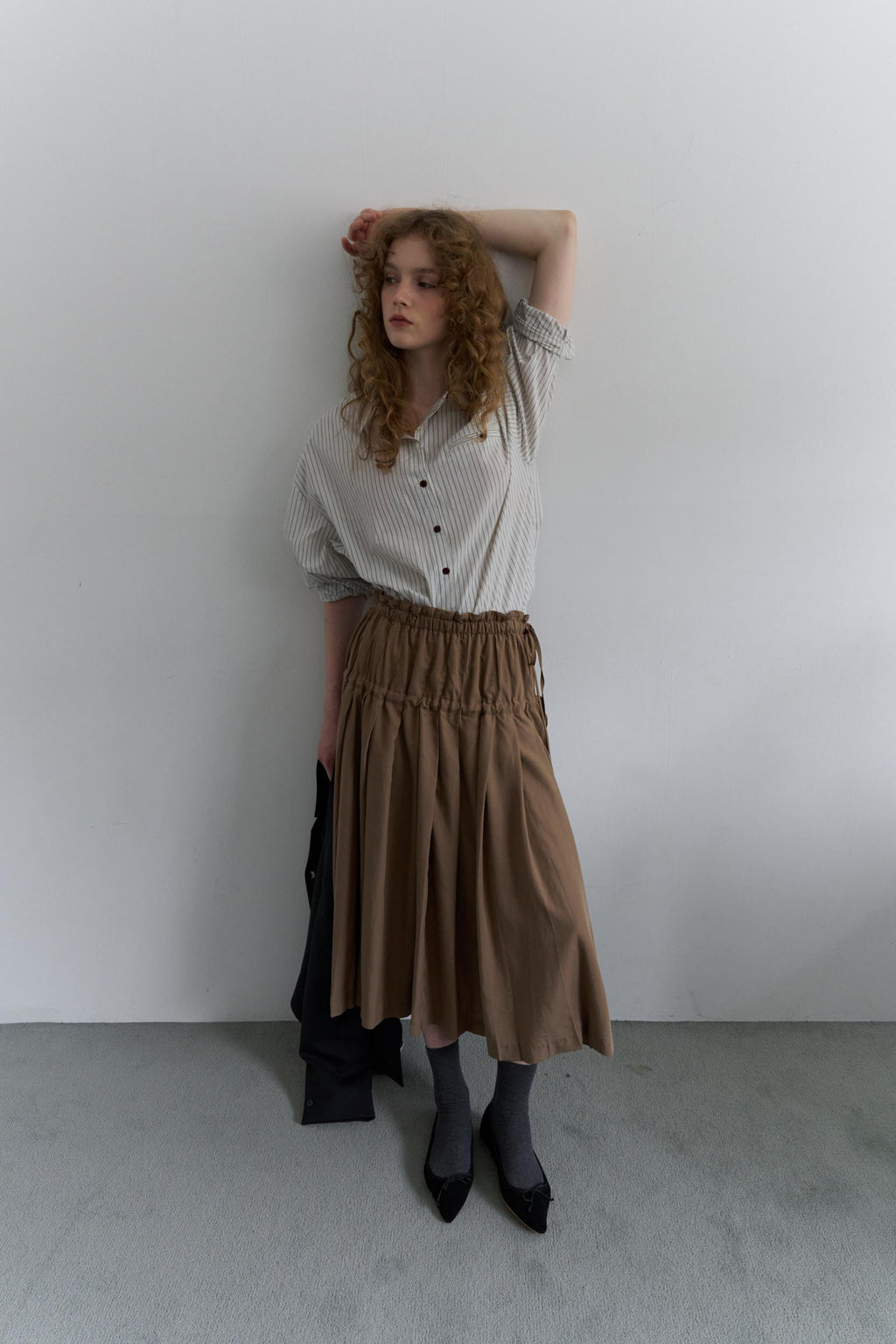 Lena Stripe Shirt (2Color) [PRE-ORDER: SHIPS IN 2 WEEKS]