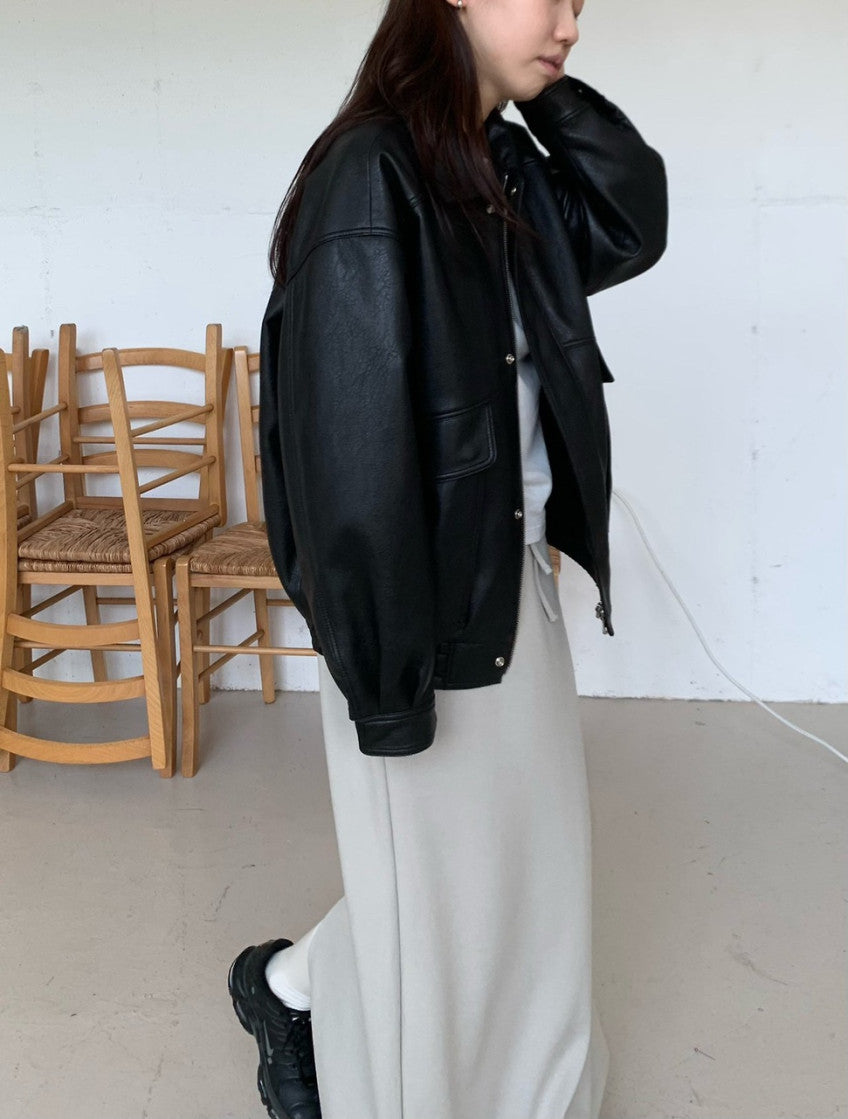 Romy Vintage Vegan Leather Jacket