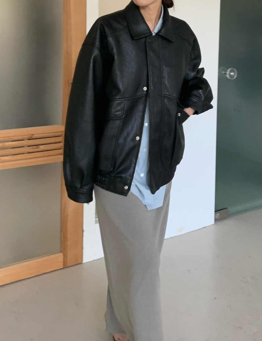 Romy Vintage Vegan Leather Jacket