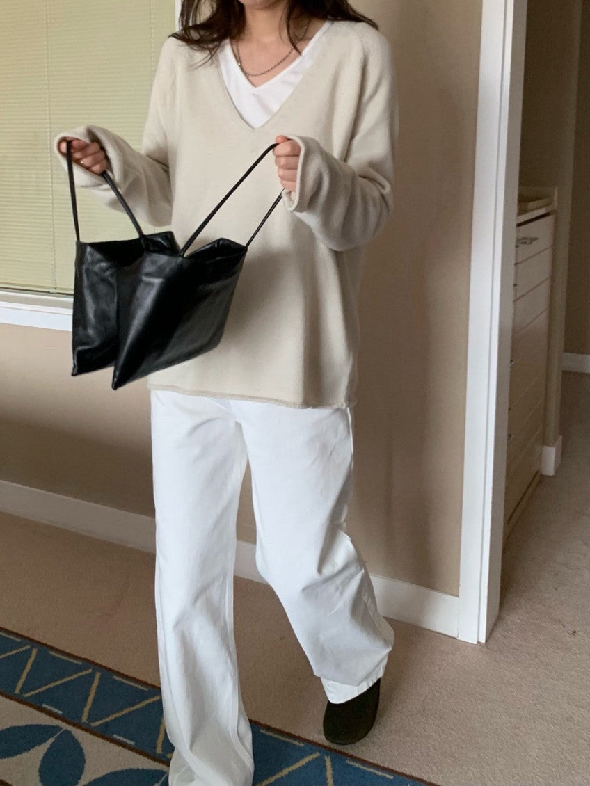 Elin V-Neck Cashmere Knit(3 Color)