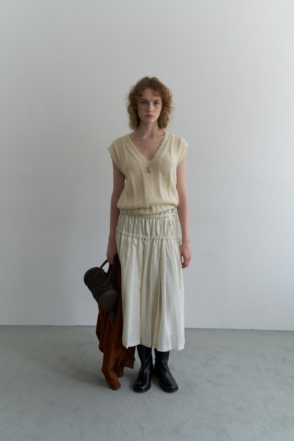 Maren Wool Cable-Knit Vest [PRE-ORDER: SHIPS IN 2 WEEKS]