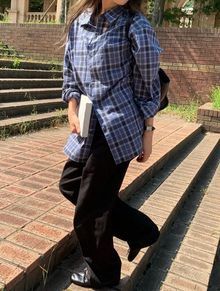 Mellow Check Shirt (Blue)