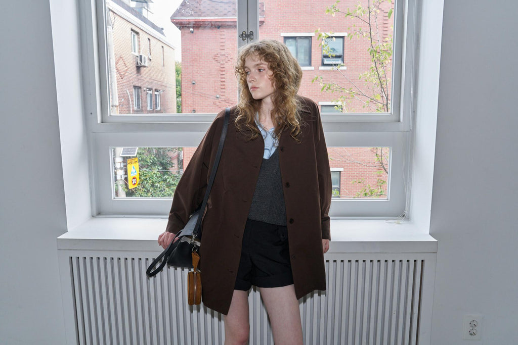 CLAIRE A-LINE HALF TRENCH COAT(2 Color) [PRE-ORDER: SHIPS IN 2 WEEKS]