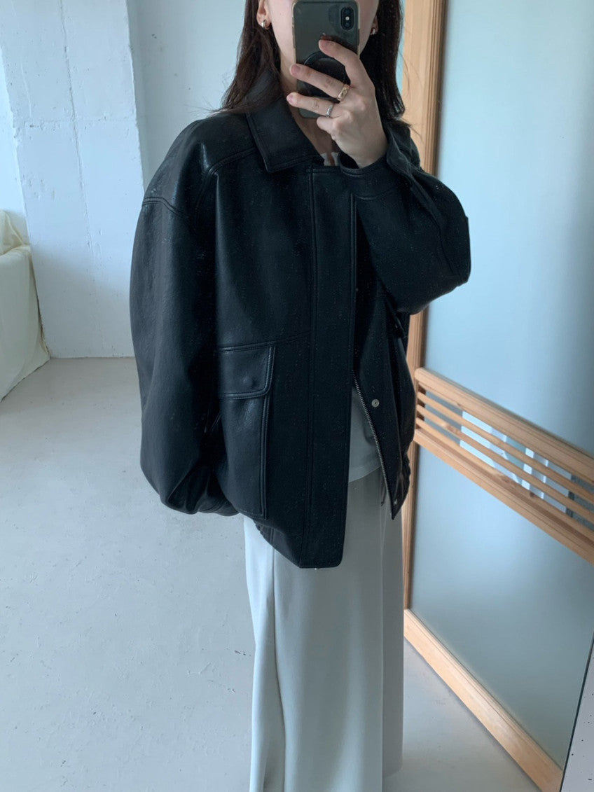 Romy Vintage Vegan Leather Jacket