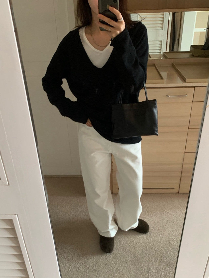 Elin V-Neck Cashmere Knit(3 Color)