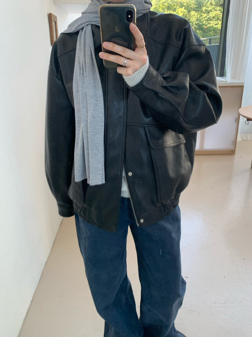 Romy Vintage Vegan Leather Jacket