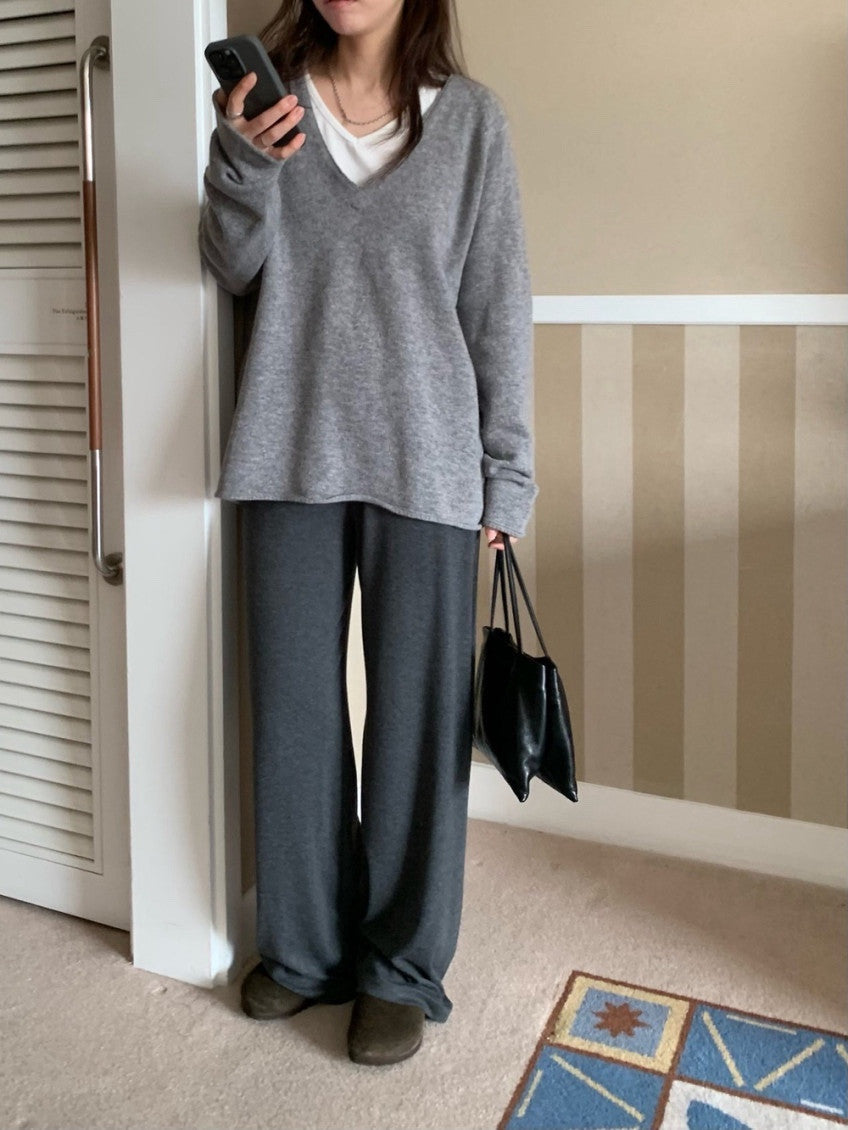 Elin V-Neck Cashmere Knit(3 Color)