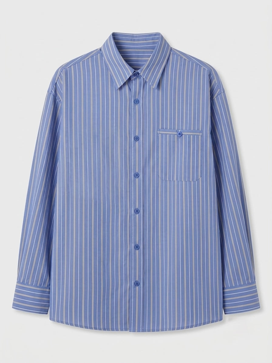 Lena Stripe Shirt (2Color) [PRE-ORDER: SHIPS IN 2 WEEKS]