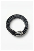 MESH LEATHER BELT (Black)